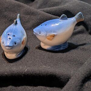 Hand Painted Ceramic Salt & Pepper Shakers